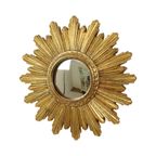 Kleine Sunburst Spiegel Bladgoud Convex Zonnespiegel 25cm thumbnail 11