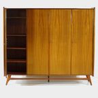Vintage Scandinavisch Design 4-deurs Kledingkast In Teak, 1960s thumbnail 3