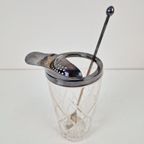 Vintage Kristal Martini Cocktail Mixer Lepel Verzilverd '60 thumbnail 4