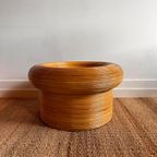 ‘pencil Reed’ Rotan Bamboe Salontafel Vintage thumbnail 4