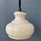 Vintage Mid Century Opaline Melkglazen Hanglamp thumbnail 11