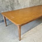 Antieke Tafel Uit Een Frans Kasteel Eiken 150 X 370 Cm thumbnail 20