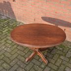 Salontafel Eikenhout Donker Afgewerkt Ovaal Model thumbnail 5