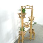 Bamboe Plantenrek, Roomdivider Vintage Kamerscherm thumbnail 5