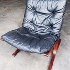 Originele Westnofa Siësta Chair, Low Back | Ingmar Relling | Zwart Leer thumbnail 5