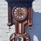 Antieke Franse Klok Met Barometer thumbnail 10