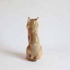 Porcelain Lynx Or Bobcat Sculpture By Lomonosov, Ussr thumbnail 4