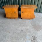 Vintage Retro Nachtkastjes Set 1960S thumbnail 2