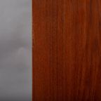 Deens Design Lage Teak Vitrinekast Met Originele Glazen Deuren, 1960S thumbnail 12
