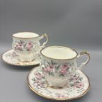 Elizabethan Set Dames & Heren Kop En Schotels Pastel thumbnail 2