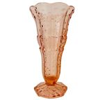 Artdeco Vaas Scailmont Rosaline Roze Glas 1930’s thumbnail 2