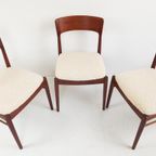 5 Vintage Deense Eettafel Stoelen Nieuw Gestoffeerd Teddy thumbnail 7