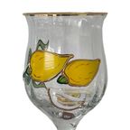 Paul Nagel - Set Of 6 - Hand Painted (Wine) Glasses From The ‘Tiffany’ Series - Made In Germany thumbnail 3