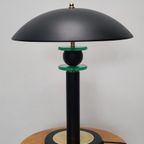 Vintage Tafellamp Space Age Stijl Zwarte Lamp Metaal thumbnail 6