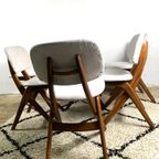 Louis Van Teeffelen Dining Chairs Set Of 6, Reupholstered thumbnail 8