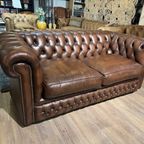 Engelse Springvale Chesterfield 2,5 Zits Bank Bruin thumbnail 3