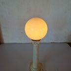 Vintage Pilaar Lamp Keramiek Zuil. thumbnail 7