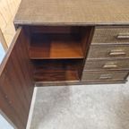 Vintage Dressoir Bamboe Kast Boho Wandkast Dressoirtje thumbnail 11