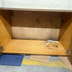 Vintage Hangende Muurkast / Wandkast In Hout thumbnail 12