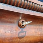 Antieke Vintage Biedermeier Kast, Meidenkast, Mahonie thumbnail 20