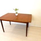 Vintage Eettafel Tafel Jaren60 Teakhout Uitschuiftafel Ovaal thumbnail 8