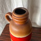 Vintage Scheurich Wgp Vaas Met Klein Handvat - 413-20 - West German Art Pottery - 60s thumbnail 4