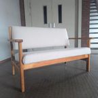 Deense Design 2-zits Bank & Fauteuil Hans Wegner Voor Getama thumbnail 13