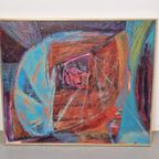 Schilderij Abstract Neerle Amrein Modern Ingelijst Uniek thumbnail 2