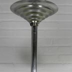 Art Deco Hanglamp Met Glazen Schijf, Jaren 30 thumbnail 8