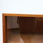 Vintage Wandmeubel Met Vitrine Teak thumbnail 2