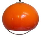 Luigi Massoni For Harvey Guzzini (Marked With Sticker) - Orange Hanging Pendant Lamp (Xl) thumbnail 4