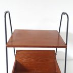 Vintage Lectuurtafel Bijzettafel Tekhouten Lectuurrek thumbnail 4