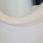Xl Moderne Wit Ronde Spiegel Kunststof Strak Design ‘80 thumbnail 11