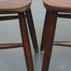 Set Van 2 Vintage Houten Spijlen Windsor Stoelen Uit De Jaren ’70 In Engelse Stijl thumbnail 5