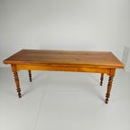 Elegant 20th Century French Cherrywood Extending Dining Table thumbnail 4