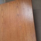 Vintage Fristho Salontafel Eiken Teak Chrome thumbnail 4