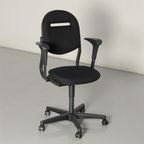 Ahrend 220 Bureaustoel, Zwart,1D Armleggers thumbnail 2