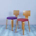 Pair Of Plywood Chairs By Cor Alons 1950'S. thumbnail 5