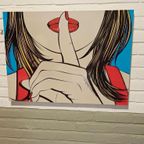 Vintage Ikea Pop Art Poster, Sssshhh, Deborah Azzopardi thumbnail 3