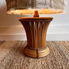 Mid Century Bamboe Rotan Italiaans Design Lampvoet Vintage thumbnail 4