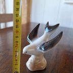 Vintage Beeldje, Porselein Vogel, Zwaluw In Vlucht, Beeld thumbnail 18