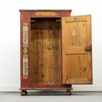 Antieke Beschilderde Bruidskast 1856 thumbnail 8