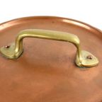 Kookpot Koper En Messing Marmite Met Deksel Frankrijk Vintage 18Cm thumbnail 9