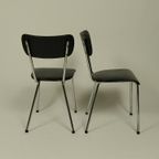 4 X Vintage Stoelen In Skai Leer, Jaren 60 thumbnail 7