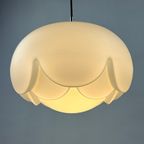 1 Of 4 Large Frosted Glass Artichoke Shaped Pendant Lamp Xl By Peill And Putzler, 1960 thumbnail 2