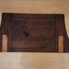 Facet Spiegel In Warm Houten Frame Met Prachtig Houtsnijwerk thumbnail 7