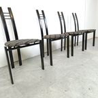 Post Modern Dining Chairs, 1980s Set Of 4 thumbnail 3