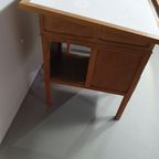 Large Oak Architect Desk / Table 1940'S thumbnail 9