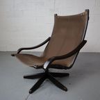 Leather Swivel Lounge Chair By Gerald Easden For Module thumbnail 11