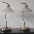 2 Vintage Jaren 90 Massive Augostinelli Tafellampen thumbnail 6